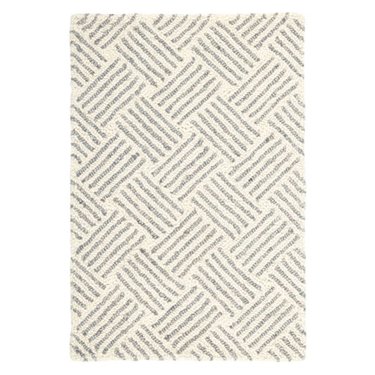 Layers Hooked Wool Rug. Top view.