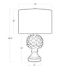Leafy Artichoke Ceramic Table Lamp Table Lamps