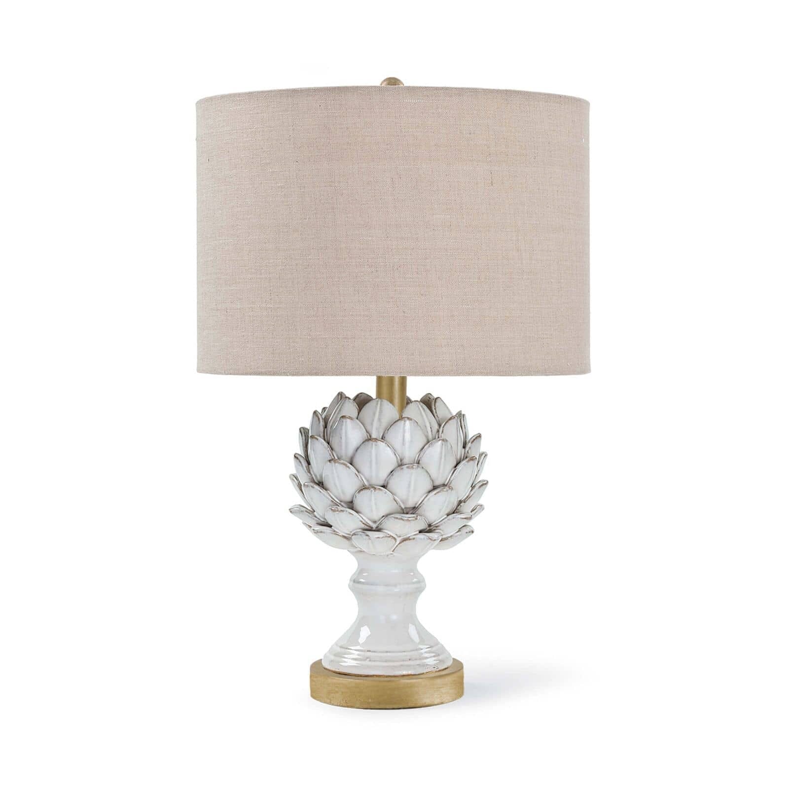 Leafy Artichoke Ceramic Table Lamp Table Lamps