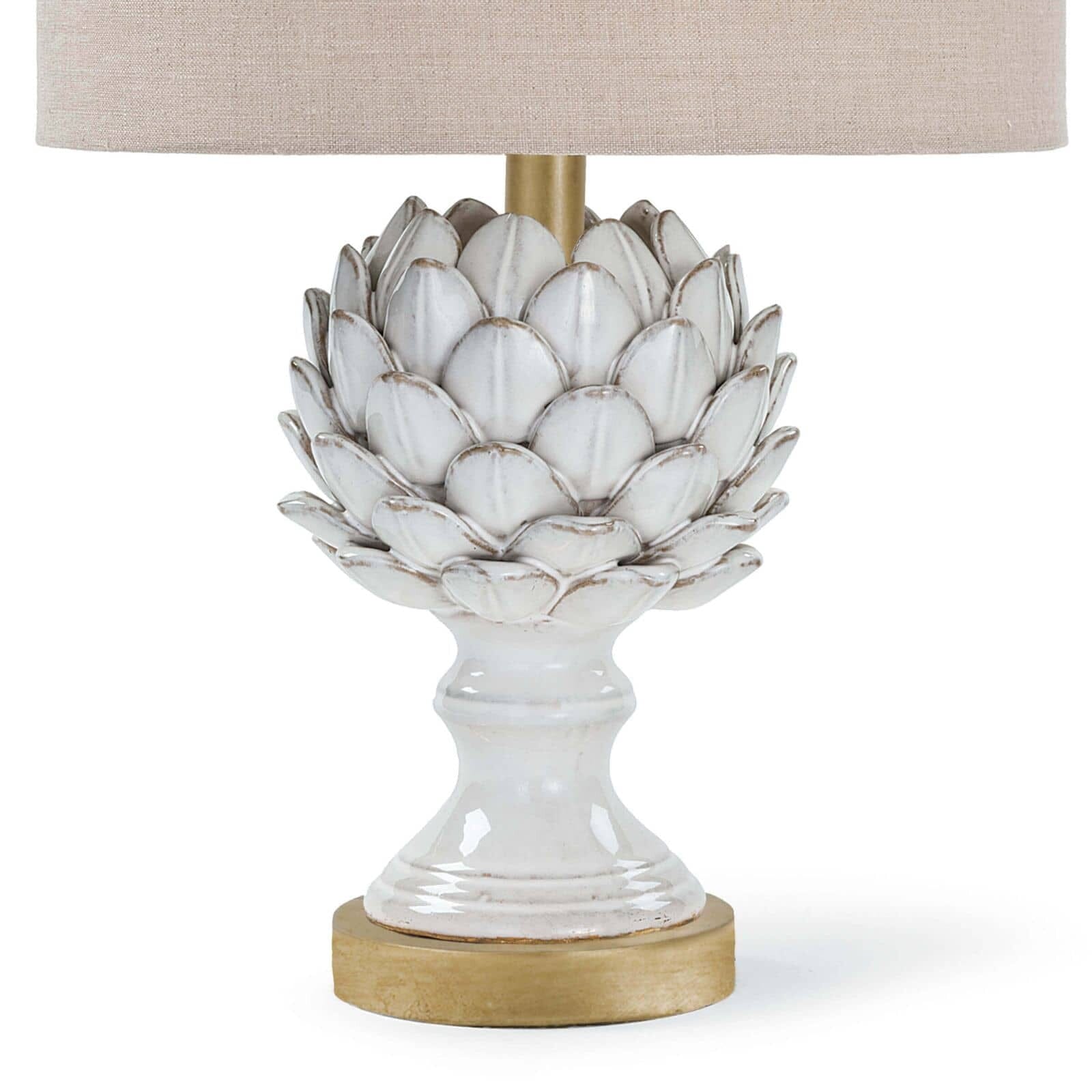 Leafy Artichoke Ceramic Table Lamp Table Lamps