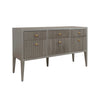 Lenore Dresser Smoke Grey Oak. Right angle view.