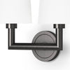 Legend Double Sconce Oil Rubbed Bronze mounting detail. Detail view.
