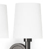Legend Double Sconce Oil Rubbed Bronze right shade. Detail view.
