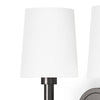 Legend Double Sconce Oil Rubbed Bronze left shade. Detail view.
