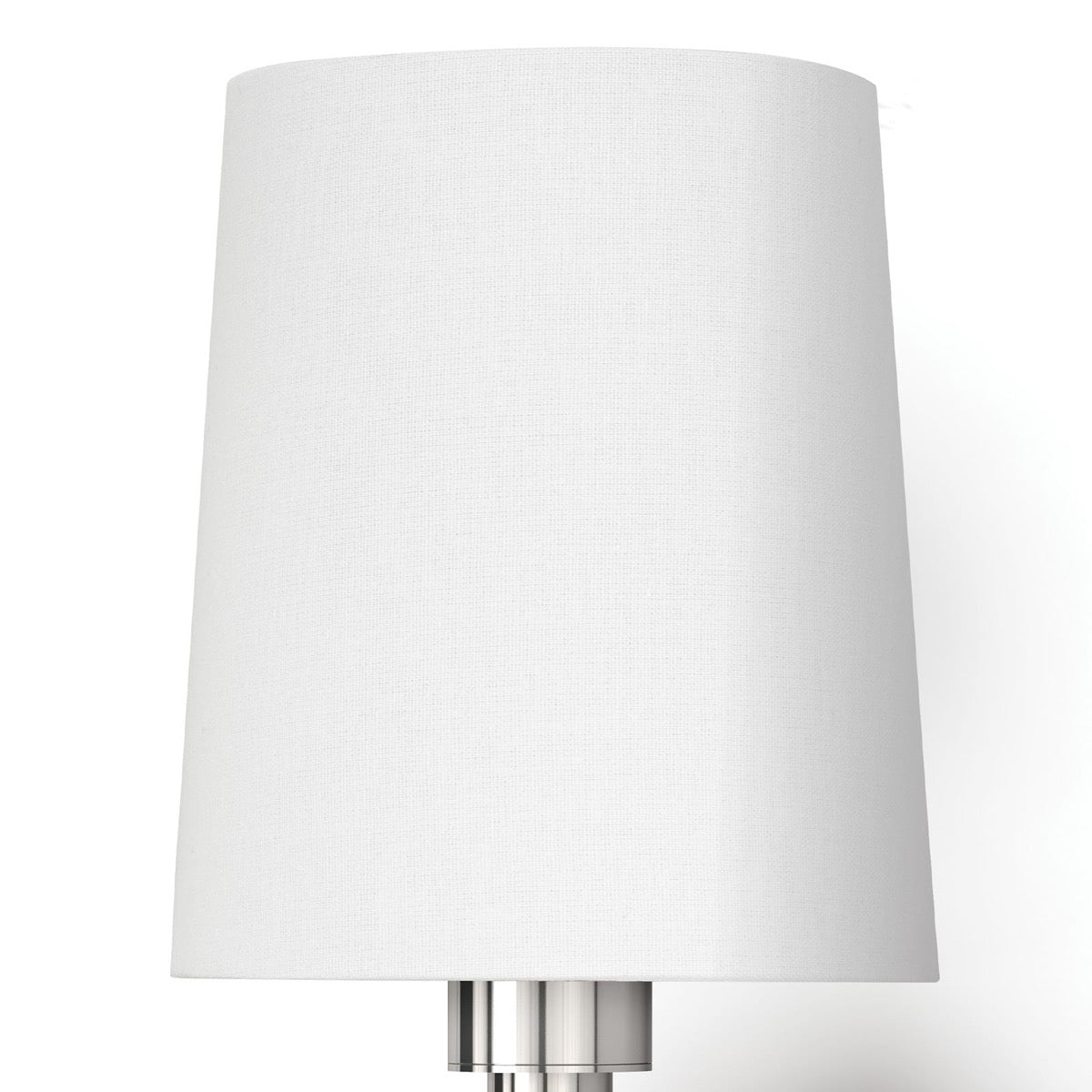 Legend Single Sconce Polished Nickel shade. Detail view.