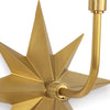 Celeste Sconce Natural Brass mounting piece. Detail view.