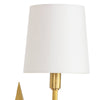 Celeste Sconce Natural Brass shade. Detail view.
