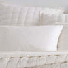 Lush linen ivory pillow sham