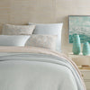 Lush Linen Sky Duvet Cover Bedding styled with neutral bedding. Styled view.