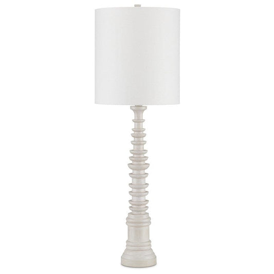 Malayan Whitewash Wood Table Lamp Table Lamps
