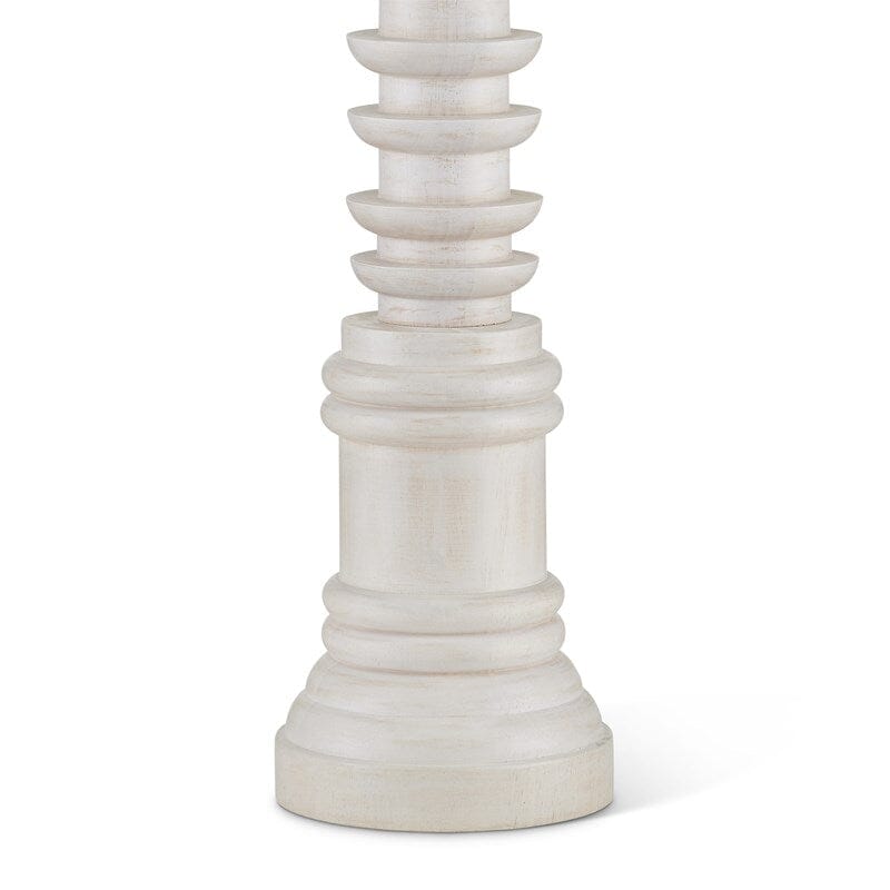 Malayan Whitewash Wood Table Lamp Table Lamps