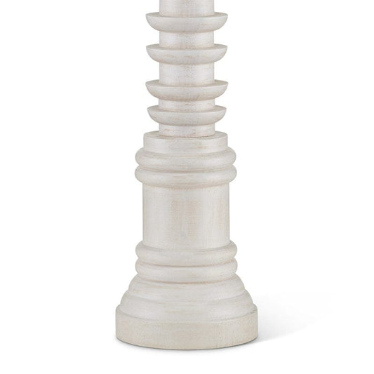 Malayan Whitewash Wood Table Lamp Table Lamps