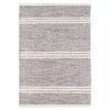 Malta Grey Woven Wool Rug. Top view.