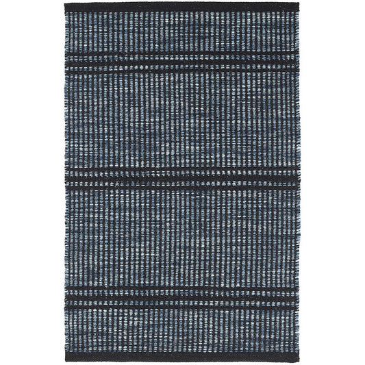 Malta Navy Woven Wool Rug RUGS