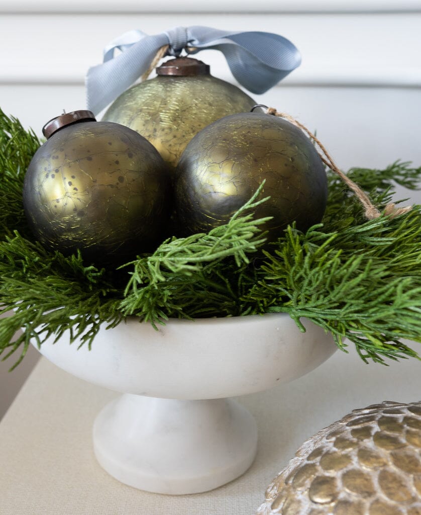 Marble Pedestal Bowl Marble Accessories