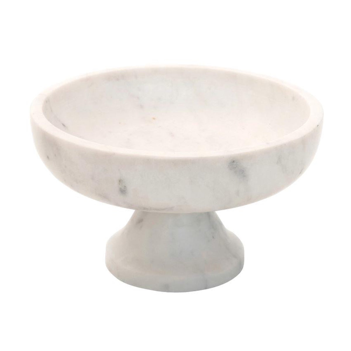 Marble Pedestal Bowl. Front view.
