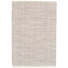 Marled Grey Woven Cotton Rug. Top view.