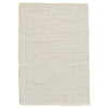 Marled Light Blue Woven Cotton Rug. Top view.