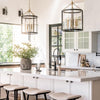 McGill Pendant styled over a kitchen island. Styled view.