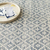 Melange Diamond Blue Woven Cotton Rug Rugs