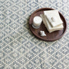 Melange Diamond Blue Woven Cotton Rug Rugs