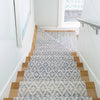 Melange Diamond Blue Woven Cotton Rug Rugs