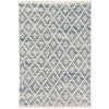 Melange Diamond Blue Woven Cotton Rug Rugs