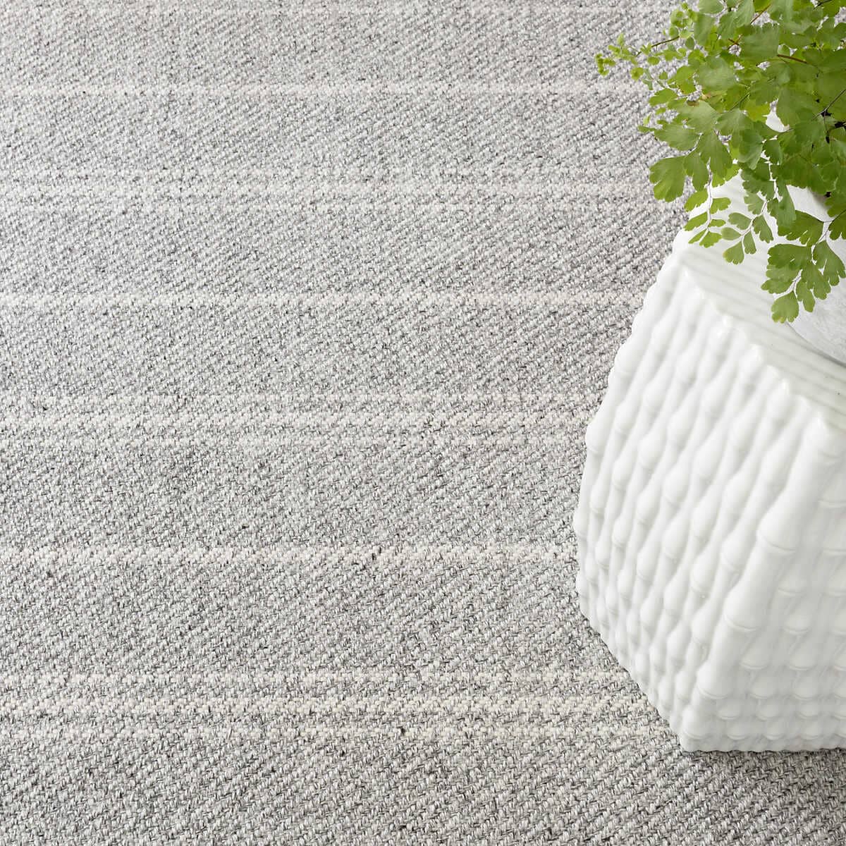 Melange Stripe Grey/Ivory Indoor/Outdoor Rug Rugs