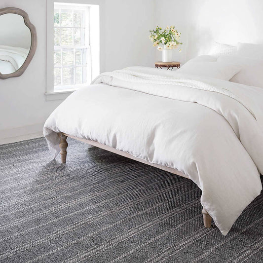 Melange Stripe Grey/Ivory Indoor/Outdoor Rug Rugs