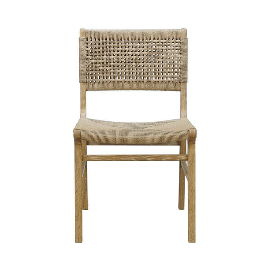 Munro Chair Cerused Oak. Front view.