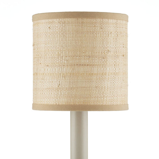 Natural Grasscloth Drum Chandelier Shade - Set of 2 Shades
