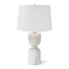 Noel Alabaster Table Lamp. Front view.