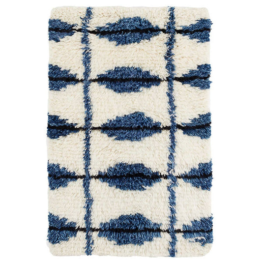 Noma Indigo Woven Wool Rug Rugs