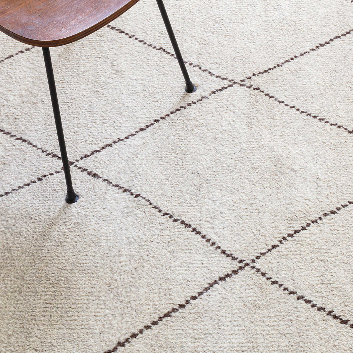 Numa Charcoal Hand Knotted Wool Rug RUGS