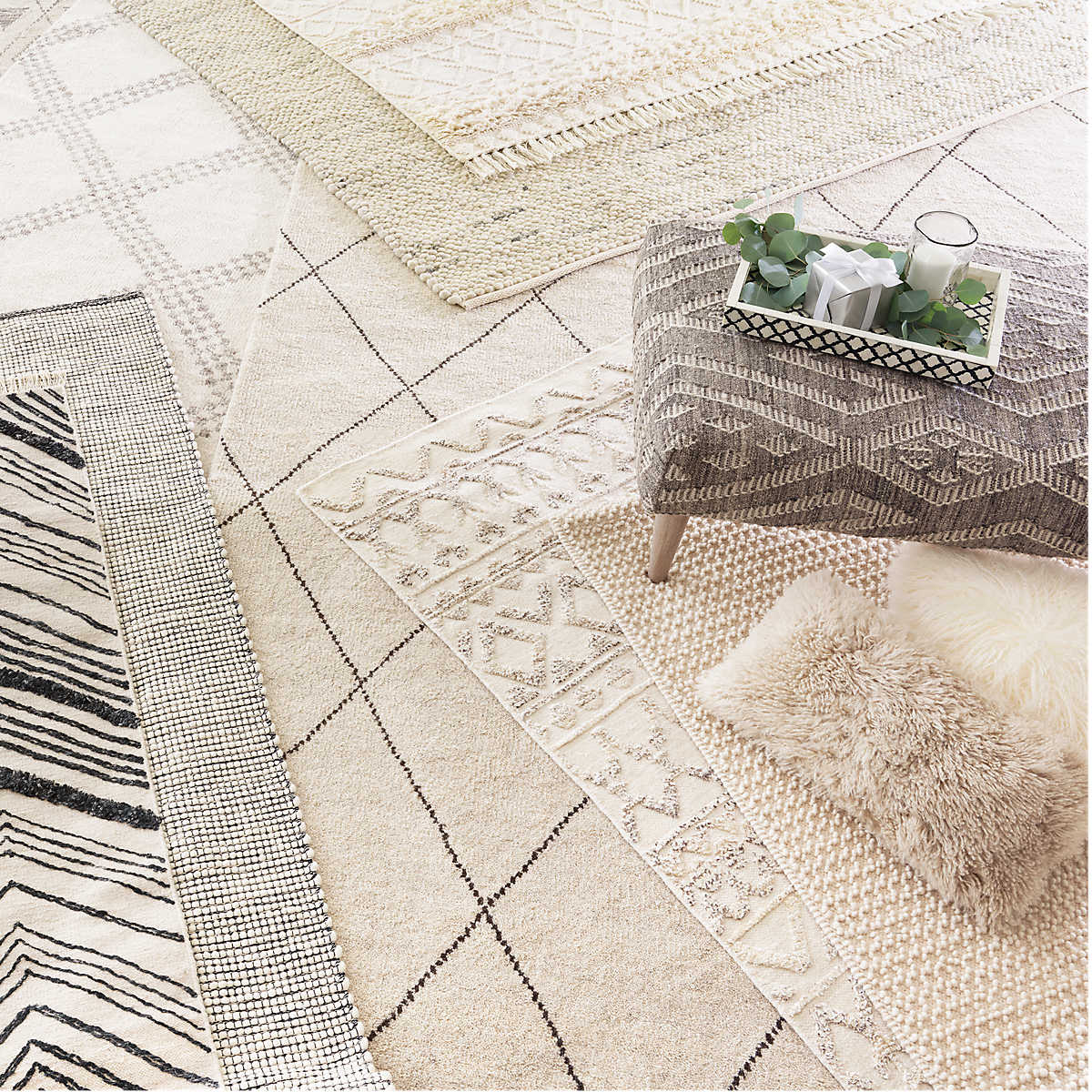 Numa Charcoal Hand Knotted Wool Rug RUGS