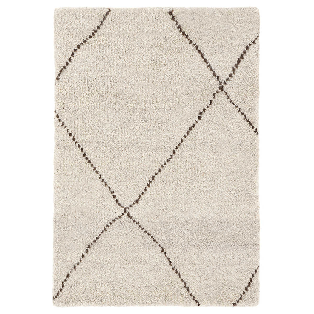 Numa Charcoal Hand Knotted Wool Rug RUGS