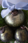 Olive Mercury Glass Ornament Objects & Accents