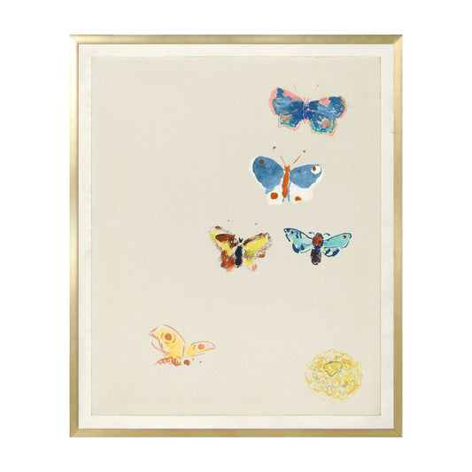 Papillon et Fleurs. Front view.