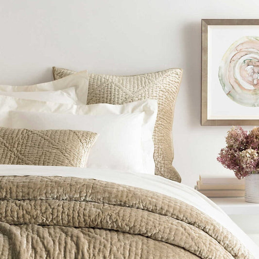 Parisienne Velvet Topaz Quilted Sham