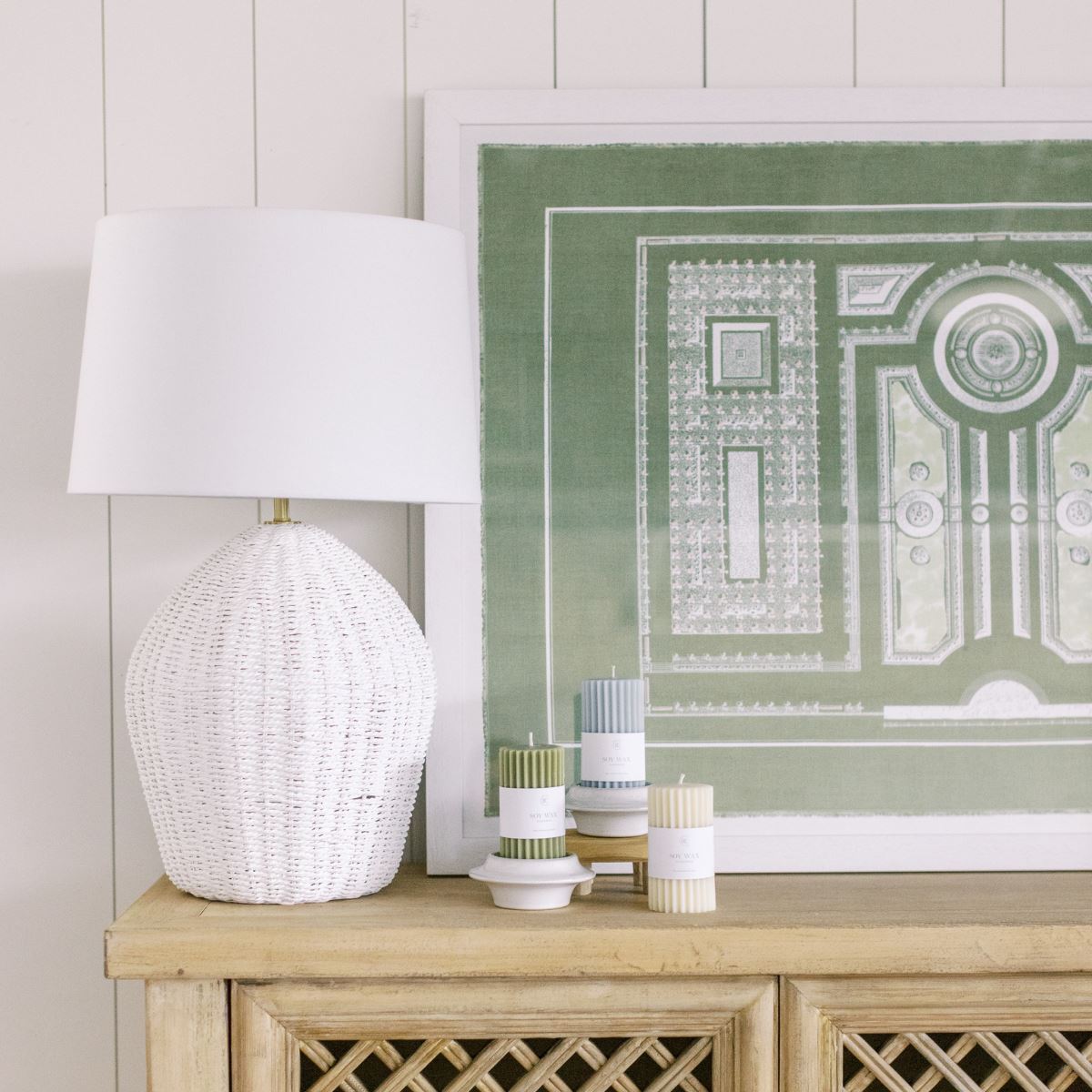 Parterre Classique En Vert IV Framed Art