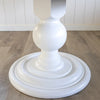 Pedestal Dining Table. Detail view of base.