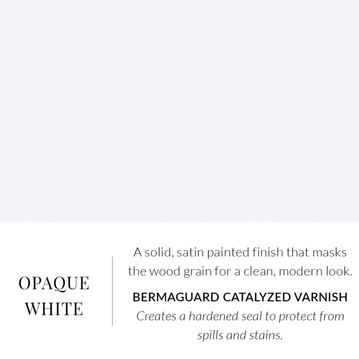 Pedestal Dining Table. Opaque White.