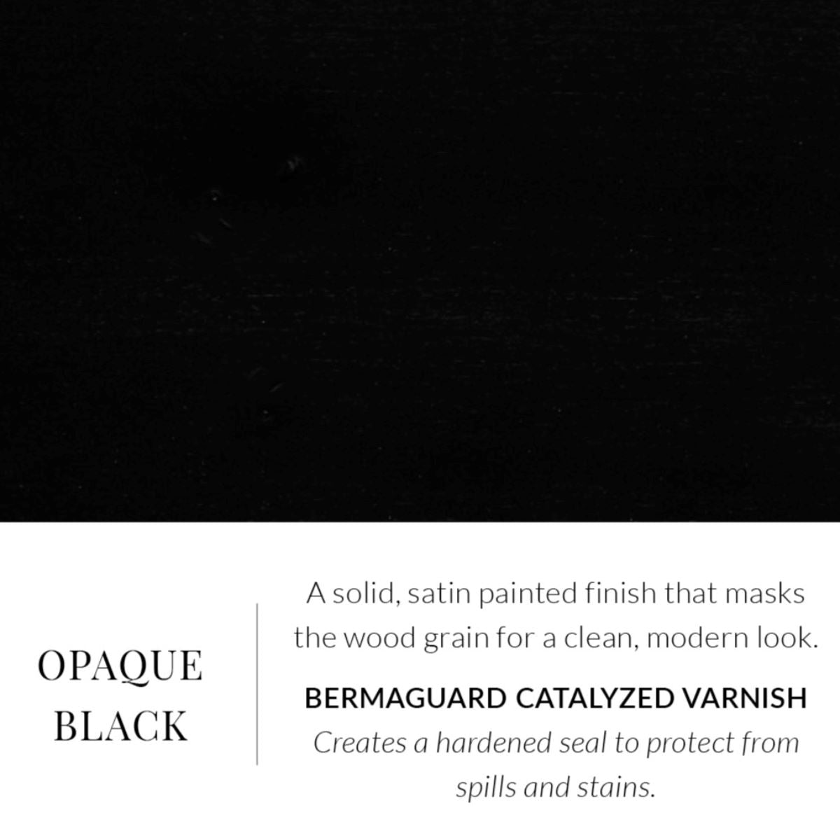 Pedestal Dining Table. Opaque Black.