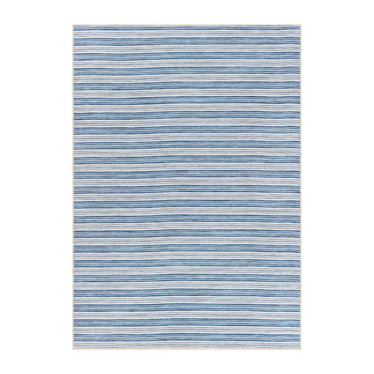 Portland Outdoor Rug - Blue. Top view.