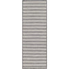 Portland Runner Outdoor Rug - Charcoal. Top view.