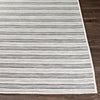 Portland Outdoor Rug - Charcoal corner detail. Detail view.