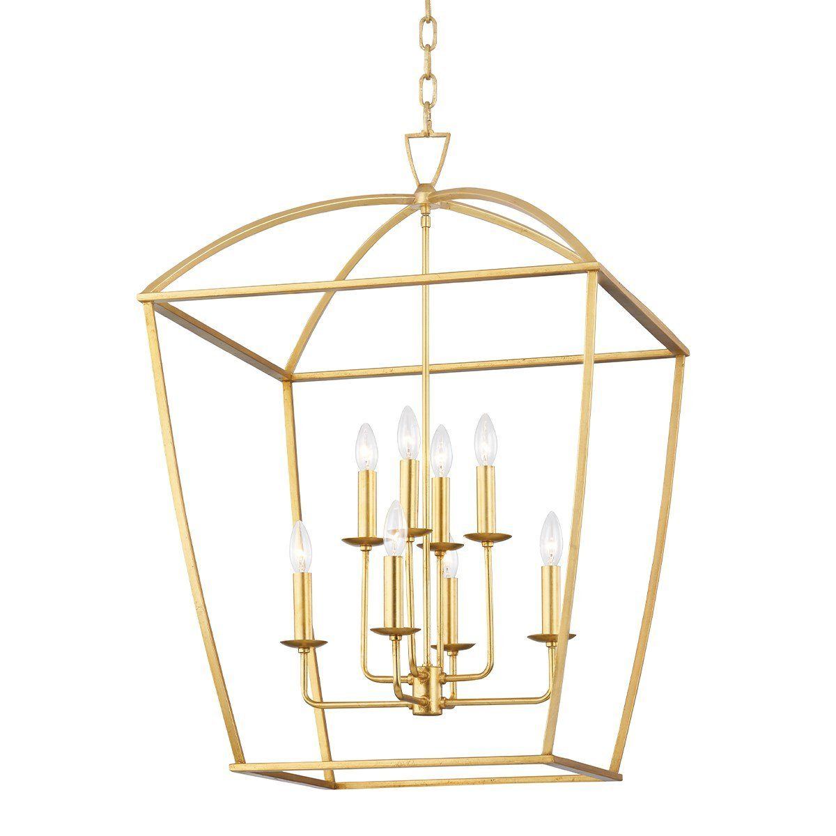 Quinn Lantern Gold Leaf. Front view.