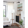 Radford Picture Light - Small Oil Rubbed Bronze styled above open shelving with decor. Styled view.