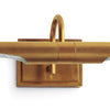 Radford Picture Light - Small Natural Brass centre. Detail view.