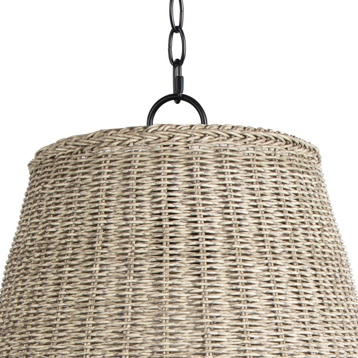 Augustine Outdoor Pendant - Large upper shade. Detail view.